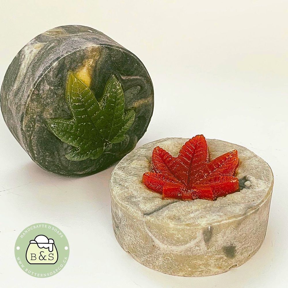 🍁Two All Natural Leaf Shea Soaps Gift Set